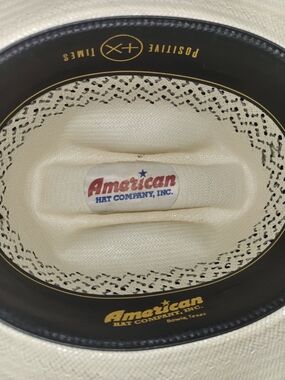 American Hat Company Straw Western Hat Size 7 With a 4 1/4 Brim